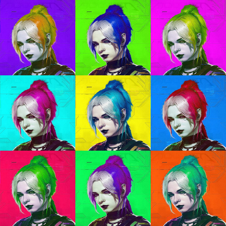 afterlife cover warhol style