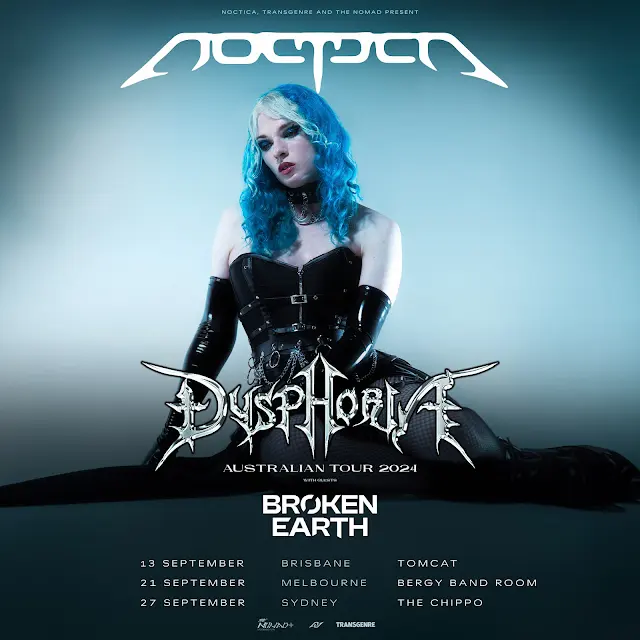 Noctica Sept 2024 Australia Tour Poster